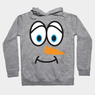 snowman face Hoodie